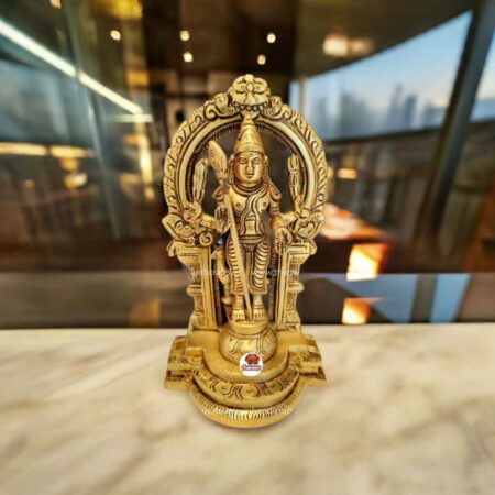 7-Inch Brass Murugar Statue