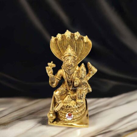 Brass Lakshmi Narasimha Statue