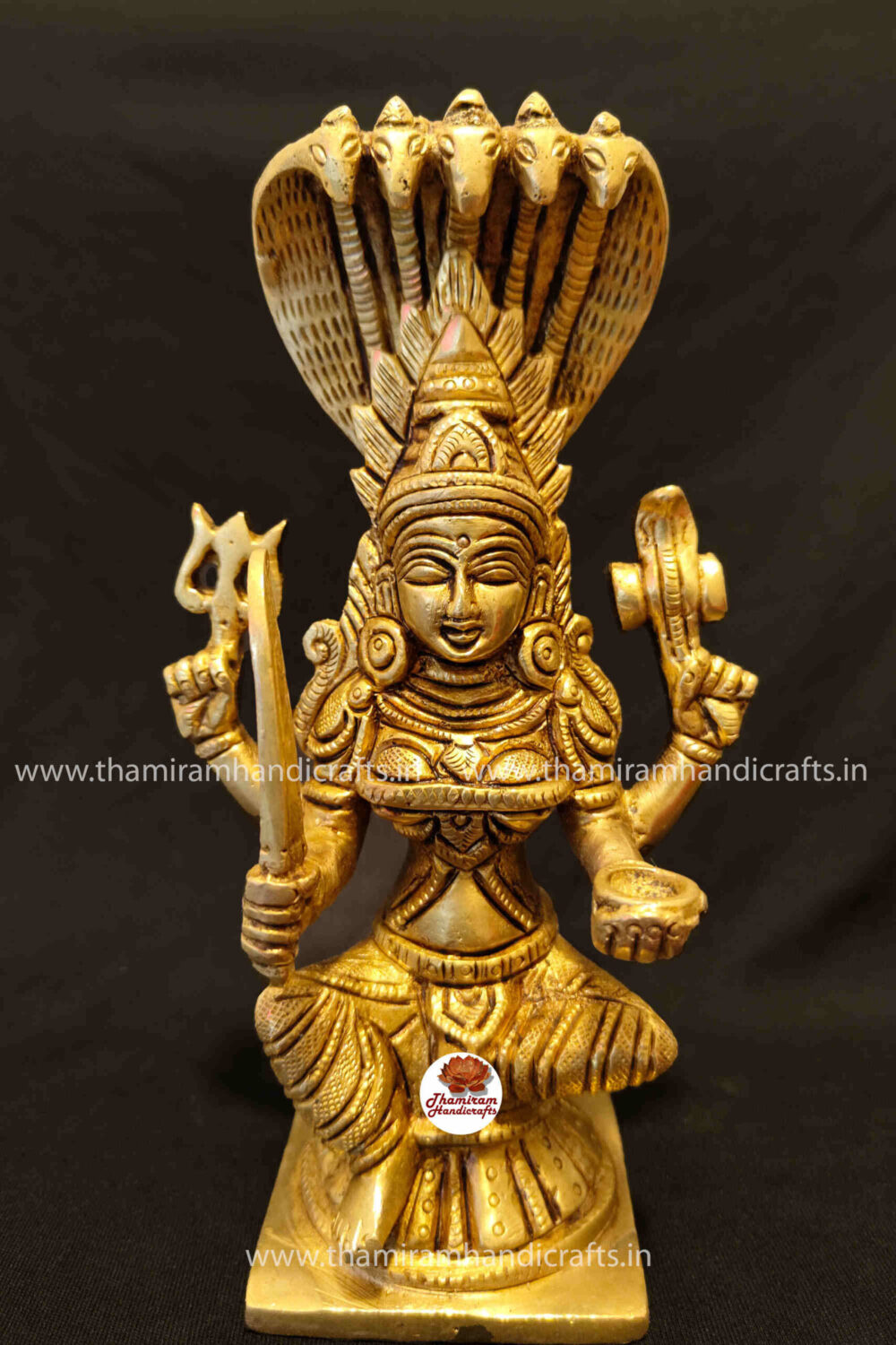 Brass Karumari Amman Statue