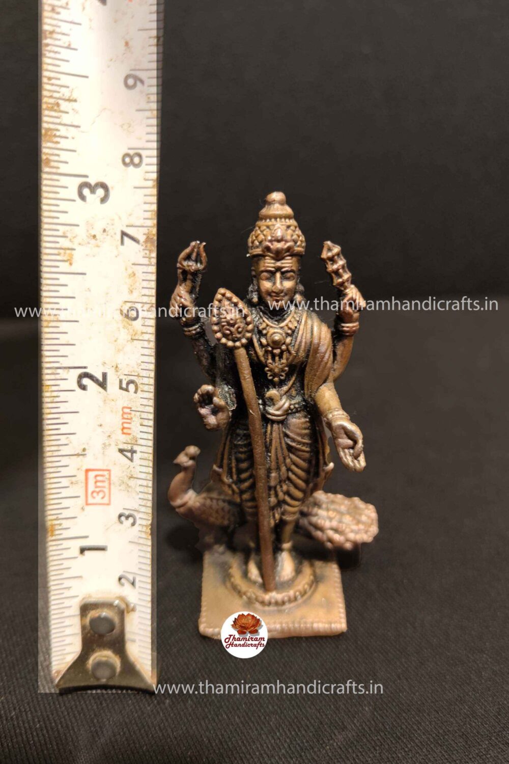 Handcrafted Copper Murugar Statue