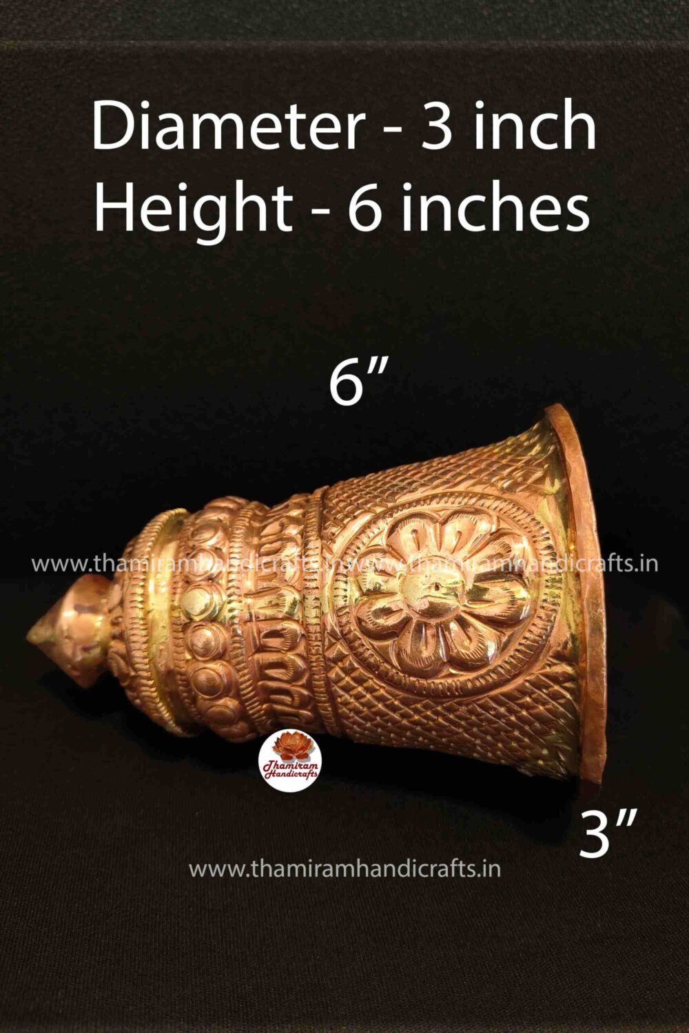 Handcrafted Copper Straight Kireedam