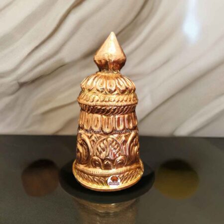 Copper straight Kireedam for deity