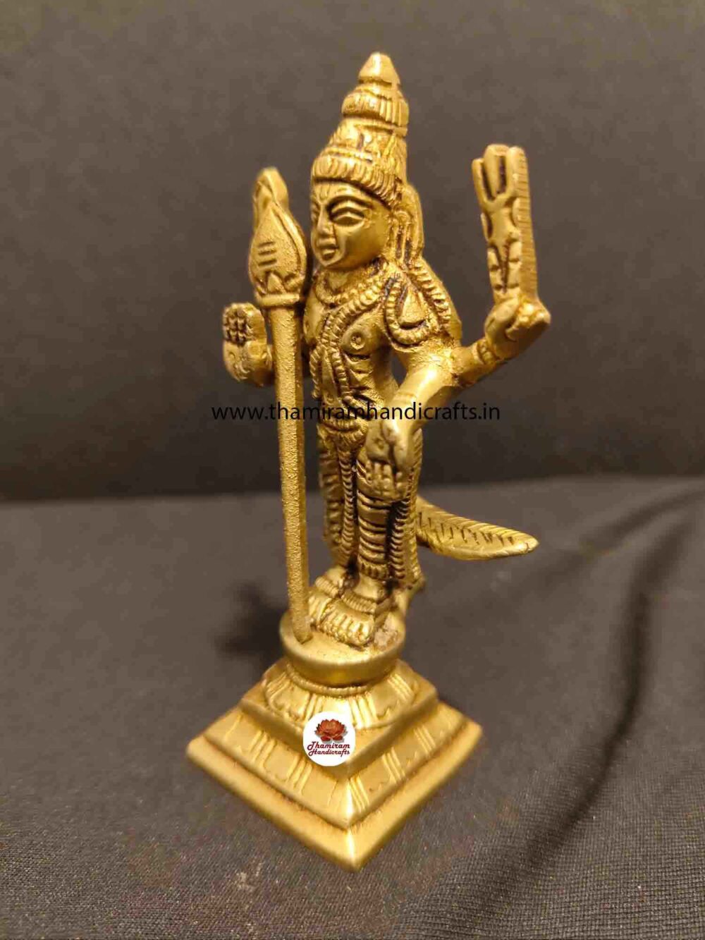 Brass murugan statue