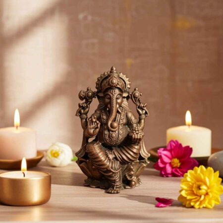 Copper Ganesh Statue